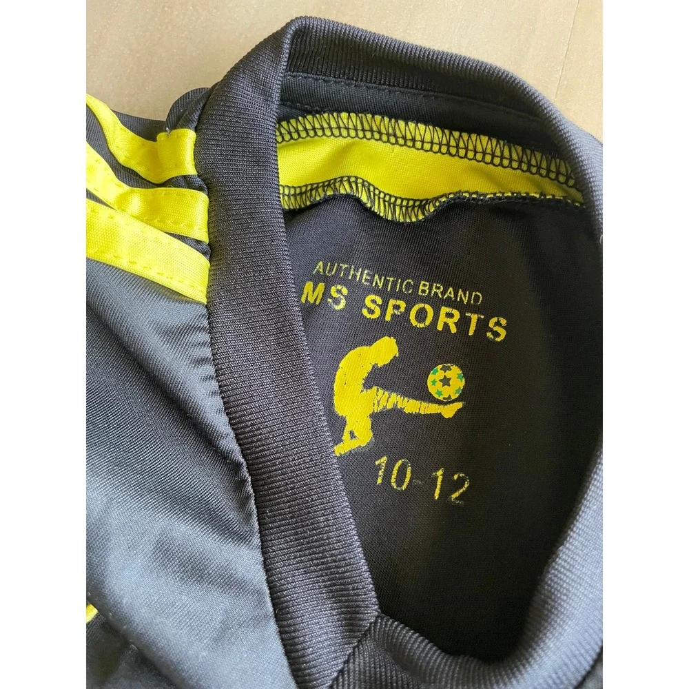 Jamaica Soccer Jersey & Shorts Set Youth Size 10-12 Black Green Yellow